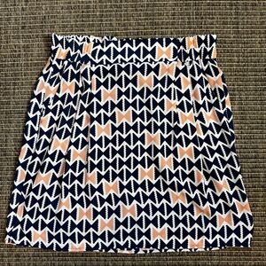 Alya Blue and White Smocked Mini Skirt Resort Wear